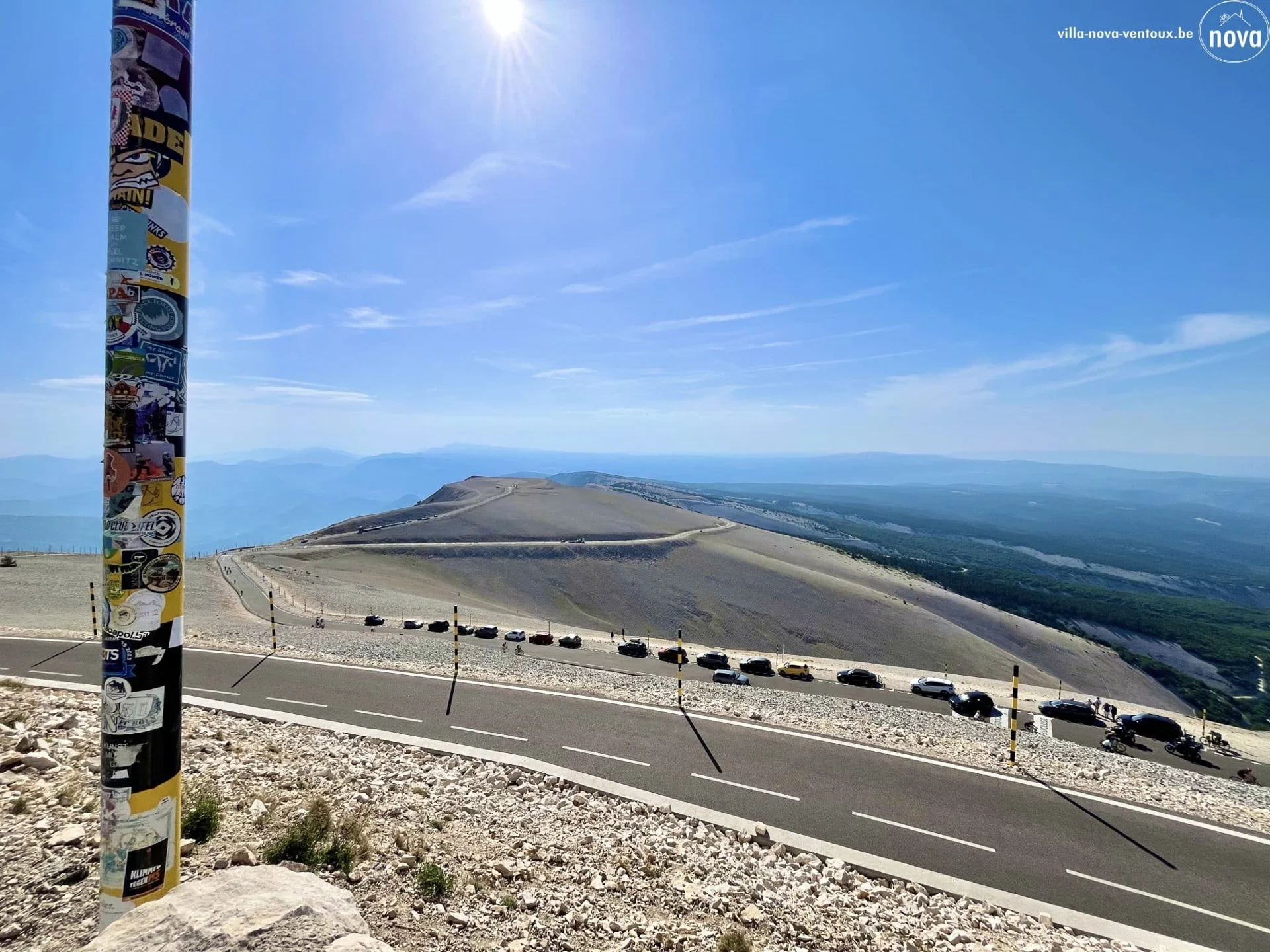 Uitzicht vanaf de top van de Mont Ventoux